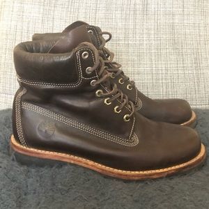 Timberland Waterproof chocolate boots.